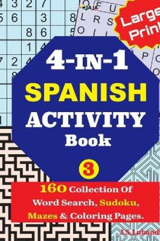 Cover of 4-IN-1 SPANISH Activity Book; 3