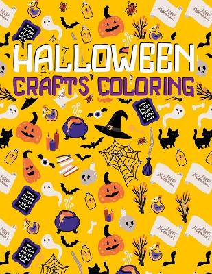 Book cover for Halloween Crafts Coloring