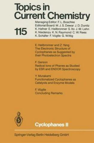 Cover of Cyclophanes II