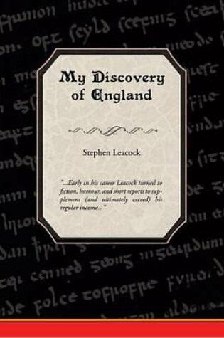 Cover of My Discovery of England (eBook)