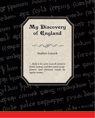 Book cover for My Discovery of England (eBook)