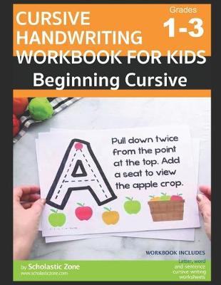 Book cover for Cursive Handwriting Workbook for Kids - Beginning Cursive