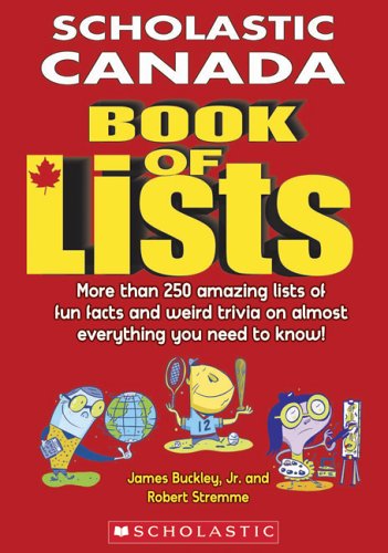 Book cover for Scholastic Canada Book of Lists