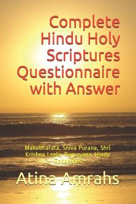 Book cover for Complete Hindu Holy Scriptures Questionnaire with Answer