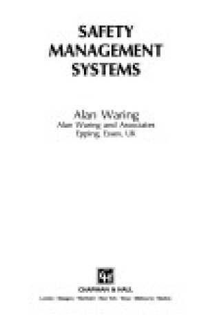 Cover of Safety Management Systems