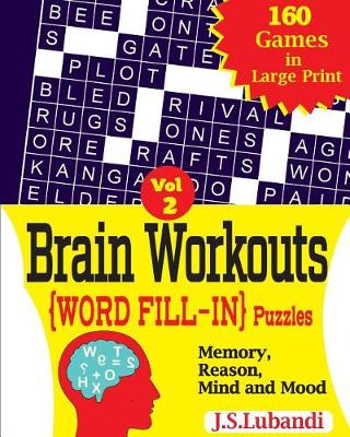 Book cover for Brain Workouts (WORD FILL-IN) Puzzles