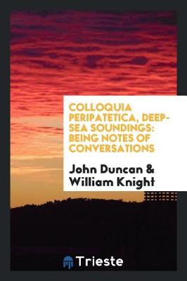 Book cover for Colloquia Peripatetica, Deep-Sea Soundings