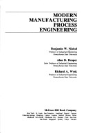 Book cover for Modern Manufacturing Process Engineering