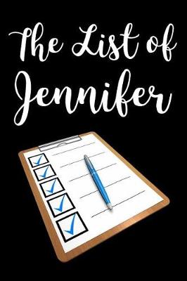 Book cover for The List of Jennifer