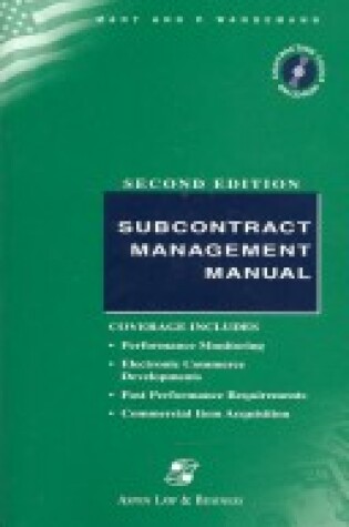 Cover of Subcontract Management Manual