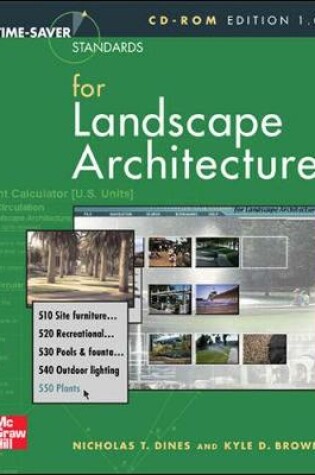 Cover of Time-Saver Standards  for Landscape Architecture CD-ROM