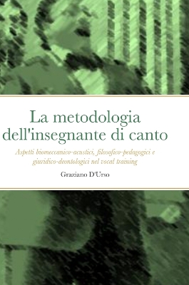 Book cover for La metodologia dell'insegnante di canto