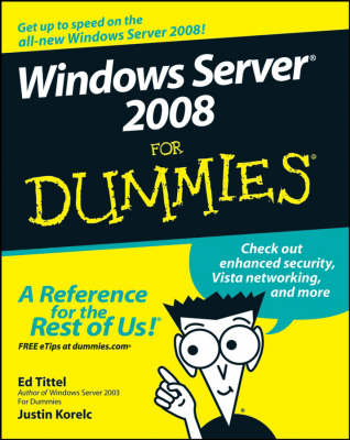 Book cover for Windows Server 2008 For Dummies