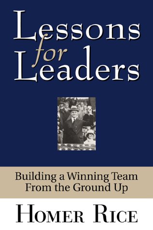 Book cover for Lessons for Leaders