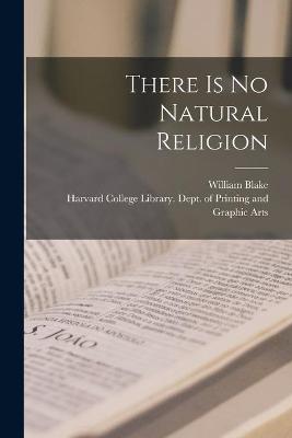 Book cover for There is No Natural Religion