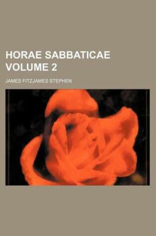 Cover of Horae Sabbaticae Volume 2