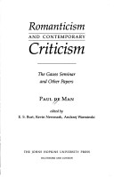 Book cover for Romanticism and Contemporary Criticism