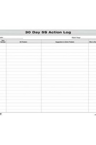 Cover of 5S: 30 Day Action Log