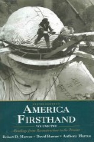 Cover of America a Concise History, 3rd Edition, Volume 2 & America Firsthand, 6th Edition, Volume 2 & Up from Slavery
