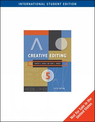 Book cover for Creative Editing