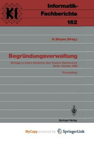 Cover of Begrundungsverwaltung