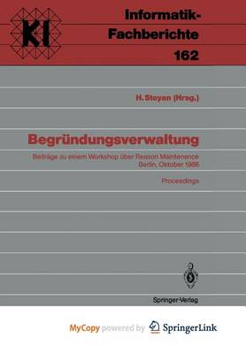 Book cover for Begrundungsverwaltung