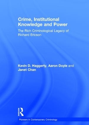 Cover of Crime, Institutional Knowledge and Power