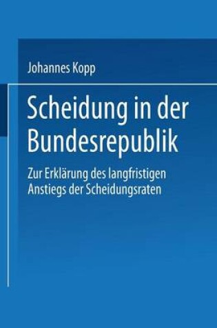 Cover of Scheidung in der Bundesrepublik