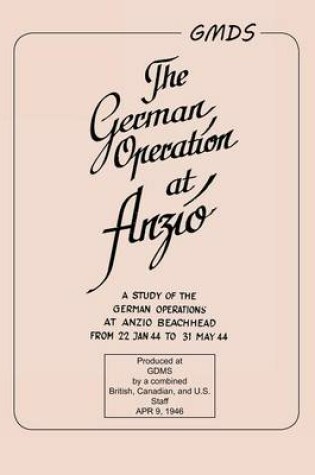 Cover of German Operation at Anzio