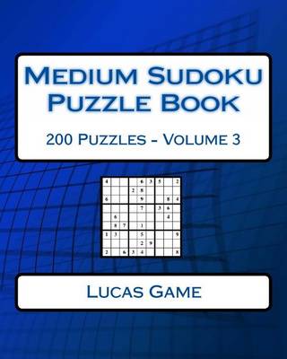 Cover of Medium Sudoku Puzzle Book Volume 3