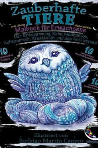 Cover of ANTI-STRESS Malbuch fur Erwachsene Nacht-Edition