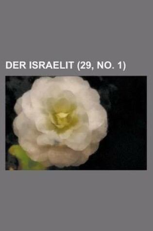 Cover of Der Israelit (29, No. 1 )