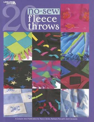 Book cover for 20 No-Sew Fleece Throws