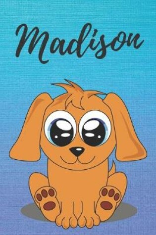 Cover of Madison dog coloring book / notebook / journal / diary