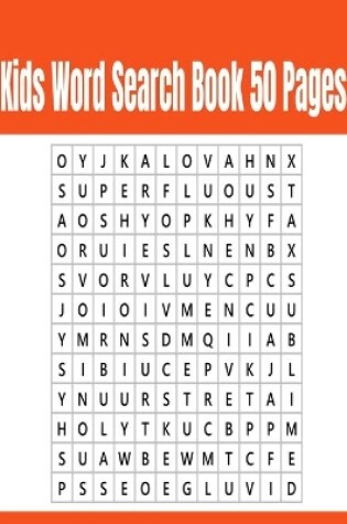 Cover of Kids Word Search Book 50 Pages