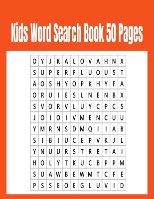 Book cover for Kids Word Search Book 50 Pages