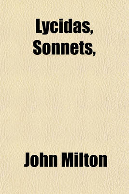 Book cover for Lycidas, Sonnets,