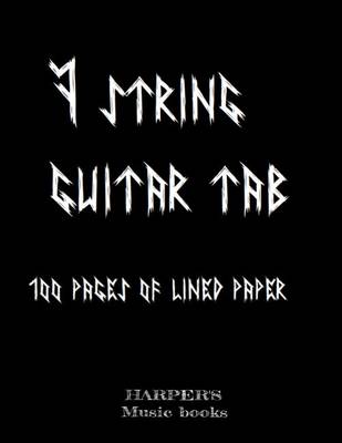 Cover of 7 STRING GUITAR BLANK TAB music book