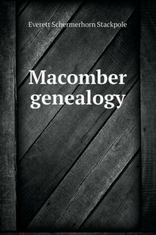 Cover of Macomber genealogy