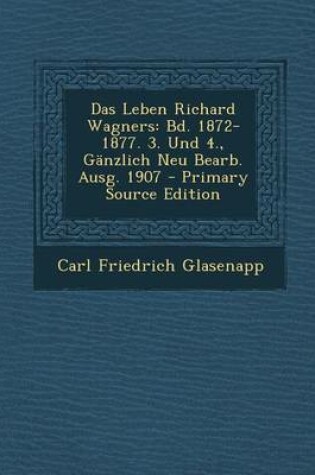 Cover of Das Leben Richard Wagners