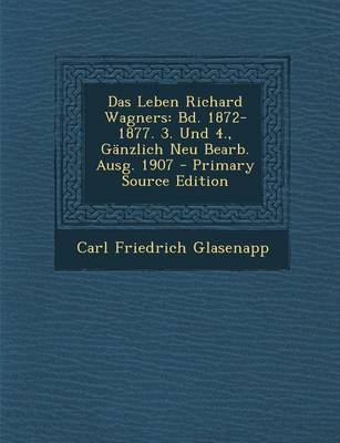 Book cover for Das Leben Richard Wagners