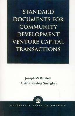 Book cover for Standard Documents for Community Development Venture Capital Transactions