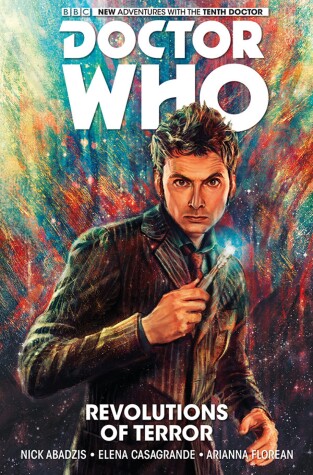 Book cover for Doctor Who: The Tenth Doctor Volume 1 - Revolutions of Terror