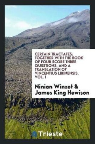 Cover of Certain Tractates