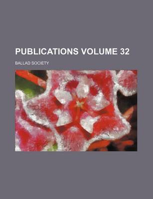 Book cover for Publications Volume 32