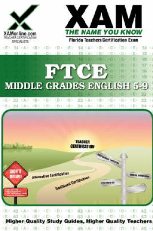 Cover of FTCE Middle Grades English 5-9 Teacher Certification Test Prep Study Guide