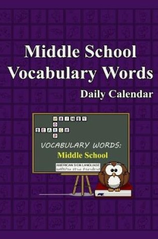 Cover of Whimsy Word Search, Middle School Vocabulary Words - Daily Calendar - In ASL