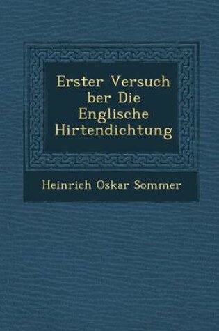 Cover of Erster Versuch Ber Die Englische Hirtendichtung