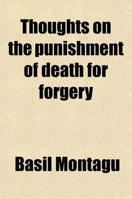 Book cover for Thoughts on the Punishment of Death for Forgery