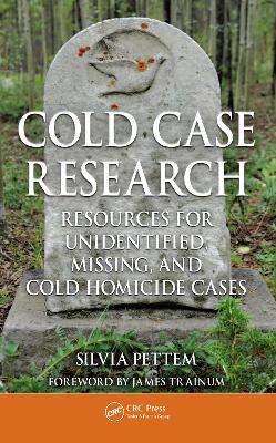 Book cover for Cold Case Research Resources for Unidentified, Missing, and Cold Homicide Cases
